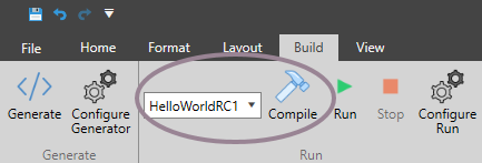 Machine generated alternative text:
Home 
Generate Configure 
Generator 
Generate 
Form at 
HelioWorldRC1 • 
Build 
Compile 
Configure 
Run 
Stop 